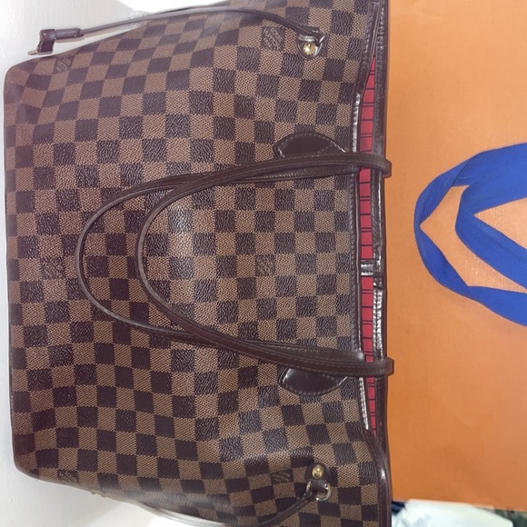 Authentic Louis Vuitton Neverfull MM Damier Ebene with pochette - Picture 7 of 15